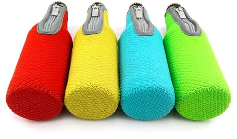 4 Pack - Insulated Neoprene Bottle Zip-up Sleeve Covers Drink Coolies Coolers for Beer Alcopops - by Lifeswonderful