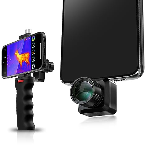 Thermal Monocular for Android, InfiRay T2 Pro Thermal Camera Scope for Hunting, 256x192 IR Resolution Thermal Imaging Goggles, 800 Yards Rang Thermal Vision