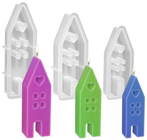 Stampi in Silicone per Colata e Candele - Case per Stampi, Forme per Casa e Pasqua