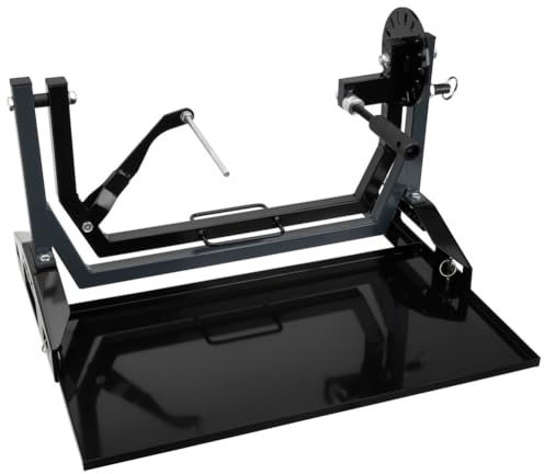 Tusk Motorcycle Engine Stand for All Vertical-Type Single Cylinder 2 or 4-Stroke Small Engine Rotating MX Dirtbike Engine Stand, Engine Tools, Block Stand, Drip Pan