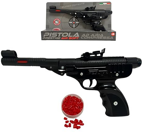 Pistola Spara Gommini Morbidi Super Potente con Proiettili Gomma Morbida Inclusi Mirino Regolabile MADE IN ITALY Fucile Mitra Pistola Giocattolo Gioco Mitragliatrice Mitragliatore Pistola Cosplay