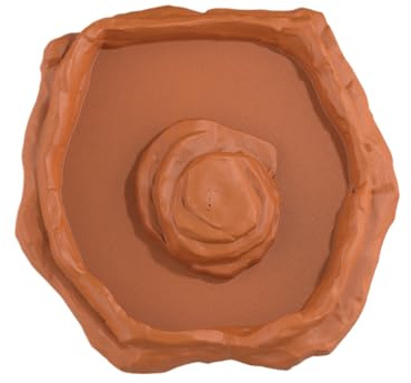 WJnflQN Gamelle à eau pour tortue, mangeoire pour reptiles, mangeoire antidérapante avec rampe pour tortue, serpent, dragon barbu, gecko, aquarium, terrarium, habitat