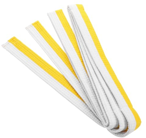 Alasum Ceinture Arts Martiaux Blanche Confortable pour Judo Taekwondo Karaté Ceinture de Grade pour Évaluation et Affichage des Compétences Polyvalente