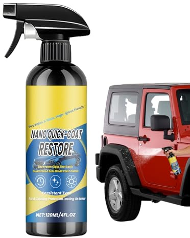 Spray de Recubrimiento Cerámico,Agente De Brillo Rápido Y Duradero 120ml | Spray de Revestimiento Ceramico para Vehiculos | Para Exteriores Parabrisas Faros Neumáticos Detallado de Vehículos