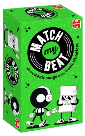 Jumbo Match My Beat – The Music Party Game with 200 Songs & 400 Scenarios