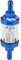 KSTE Motorradölfilter, Ölfilter 1 PC, Metall 8mm, Glas Inline-Gasöl-Kraftstoff-Filter, 8mm Gewinde Ersatz for Motorrad.(Blau und rot)