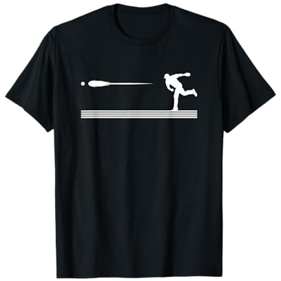Design de baseball amusant pour pichet et attrape-balles de baseball pour garçons T-Shirt