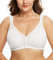 DotVol Women's Full Figure Front Closure Wirefree Jacquard Back Support Posture Bra(White,46F)