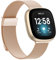 Tuocal Kompatibel mit Fitbit Versa 4/3, Sense 2 Armband - Magnetisches Edelstahl Metallgeflecht Ersatzband für Damen und Herren