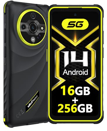 Ulefone Armor X31 Pro 5G Movil Resistente 2025, Android 14 Smartphone 6050mAh Teléfono Movil 16GB+256GB/SD-2TB 6,56” 120Hz, Cámara 64MP+25MP, 3-Slots/Flashlight/Face ID/Fingerprint/GPS/OTG/NFC Verde