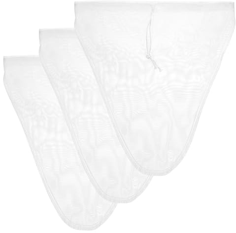 Coptiner 3Pcs 12 * 12 inch Cheese Cloths Hemmed Straining Reusable,Grade 100 Muslin Cloths for Cooking Washable,100% Unbleached Nylon Straining Bag Ultra Fine for Straining Butter,Nut Milk