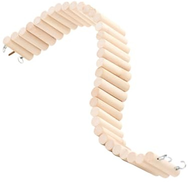 TOYANDONA Papageien Kletterspielzeug aus Synthetischem Material Sichere Kletterhilfe für Vögel und Hamster Khaki Farbe Fördert Geistige Stimulation und Kauspielspaß im Käfig