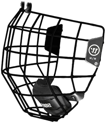 WARRIOR Alpha Uno Hockey sobre Hielo Casco Máscara - Negro, L