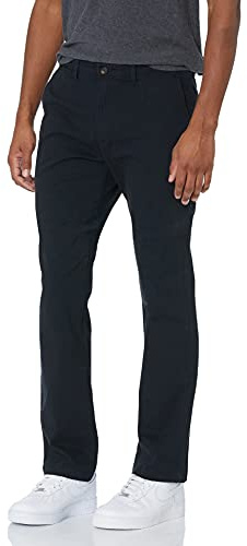 Amazon Essentials Men's Athletic-Fit Casual Stretch Chino Pant (Available in Big & Tall), Black, 50W x 28L