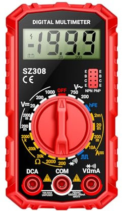 Multimeter 1999 Counts Current Tester Ohmmeter with Low Indication Tester Electronic Engineering Tool