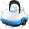 WYBOT Robot Limpiafondos Piscina Electrico sin Cable para Aspirador Piscinas de hasta 50m², Robot Limpiafondos Piscina con Motores de Doble Tracción y Estacionamiento Automático Blanco