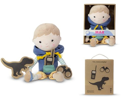 Petite&Mars Sophie Max Elise Hannah * Stoffpuppe * Kuschelpuppe * Weichpuppe * Textilpuppe * Plüschpuppe * Püppchen * Puppi * kleine Puppe * Puppenkind * Spielfigur (Max)