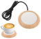 FONCBIEN Coffee Mug Warmer, USB Cup Warmer Mug Warmer for Desk Wood Grain Cup Warmer with Non-Slip Base Coffee Warmer Easy to Use - Office/Home Suitable for Tea, Coffee, Milk