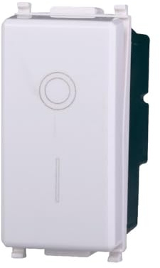 Elektronova Interruttore Bipolare 2P 16A Bianco compatibile Vimar Plana 0402