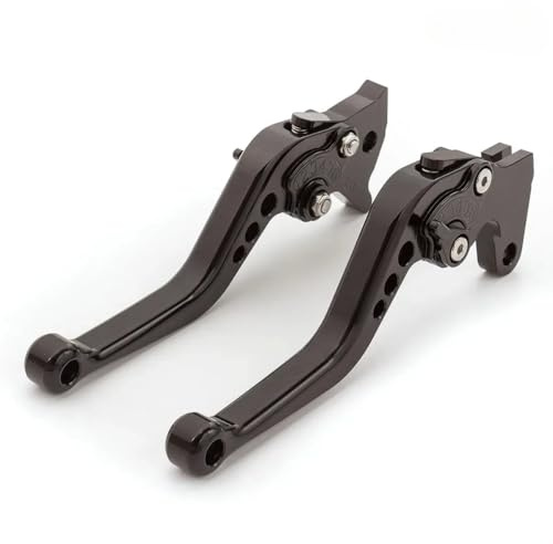 Maneta Embrague para Suzuki Accesorios De Moto Modificación Aleación CNC Universal Motocicleta Embrague Freno Manija Tambor Palanca Ajuste(Black)