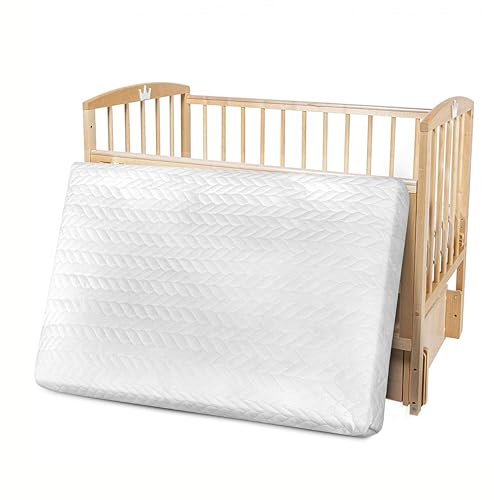 Sapphire Collection Anti-Bacterial Baby Junior,Toddler Cot, Cot Bed Foam Mattress with Breathable Zip Cover (140 x 70 x 7.5 cm(55x27x3 Inches)