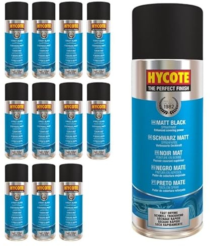 Hycote Matt Black 400ml (Pack of 12)