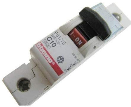 BTICINO BTDIN60 INTERRUTTORE MAGNETOTERMICO AUTOMATICO 1P 10A 6KA F81/10