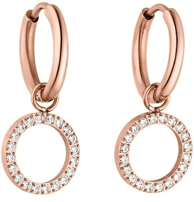 Purelei Closed Glow Ohrringe (Roségold) – Damenohrringe aus langlebigem Edelstahl – Wasserfeste Ohrringe Damen – 1,4 cm Durchmesser – Modeschmuck für deinen individuellen Look