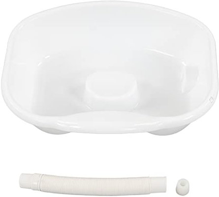 Bassin de Lavage des Cheveux, Bac à Shampoing Vidangeable Plateau de Lavage des Cheveux Portable pour les Femmes Enceintes Patientes Alitées