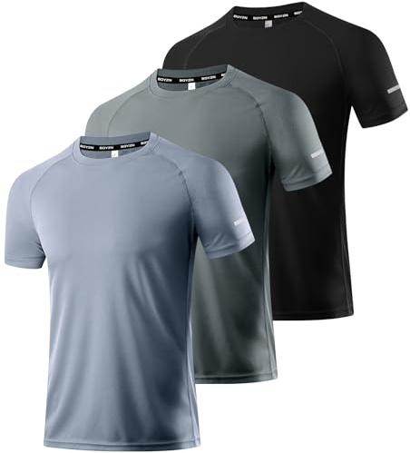 Boyzn 1, 3 eller 5-pack sportt-shirts, herr, kortärmade t-shirts, funktionell skjorta, löpskjorta, snabbtorkande ventilerande sportskjorta, sommar, fitnessskjorta, träningströja för löpning, träning,