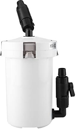 Kanisterfilter, extrem leiser Außenfilter für Aquarien mit integriertem Wasserwechselsystem und Pumpentisch für Aquarien und Fischbecken