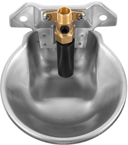 TOGEVAL Abreuvoir Vache Professionnel en Acier Inoxydable Grosse Capacité Bord Arrondi, Outil Solide pour Ferme Garantissant Sécurité et Efficacité
