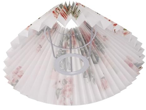 HONMEET Plissierter Lampenschirm Aus Stoff Für Tischlampen Kleiner Lampenschirm Als Ersatz Für Schreibtischlampen Rustikales Design Für Innenbereich