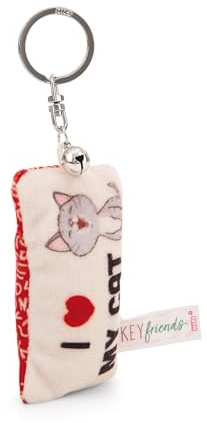 NICI Mini cojín de Peluche I Herz my cat 8cm con campana