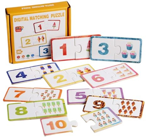 Gazocua Kinderspiel Memory - Holzspielzeug Frühes Lernen - Interaktives Strategisches Lernspiel Mit Zahlen- Und Farberkennung Für Familie Kindergarten Geburtstag Geschenkidee Mädchen Ab