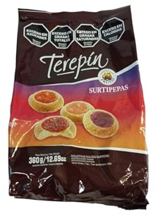 TEREPIN - SURTIPEPAS - TEREPIN - GALLETITAS DULCES SURTIDAS - DURAZNO - FRUTILLA - FRUTOS DEL BOSQUE - MEMBRILLO - 360 GRAMOS