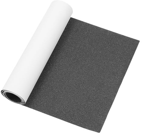 VINTORKY Grip Tape Skateboard Autocollant en PVC Antidérapant Noir pour Skateboards et Trottinettes Électriques Usage Sportif