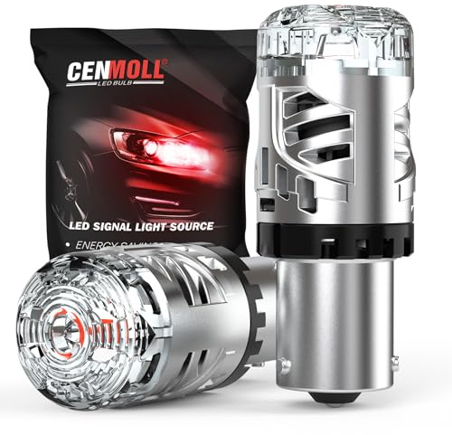 Lampadine indicatori di direzione PY21W rosse, super luminose al 600%, 6000 lumen, 12V BAU15S PY21W lampadine LED per indicatori di direzione senza errori CANbus per luci di stop luci posteriori, 2 Pz