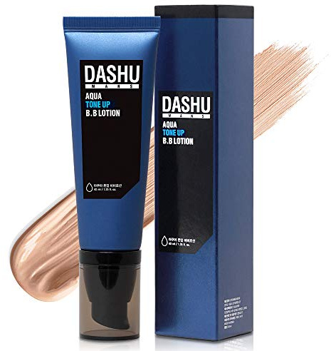 DASHU Korean BB Cream for Men | Aqua Tone-Up BB Lotion | Mens BB Cream with Seawater & Seaweed Extract | Hydrating Tinted Moisturizer for Face | Korean Skin Care (1.35 fl oz)