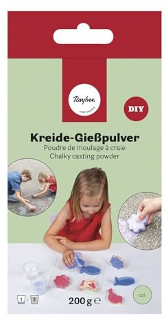 Rayher Green DIY Sidewalk Chalk, Outdoor Chalk Powder for Drawing on Pavement, 200g, may green, 34465412