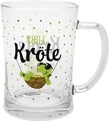 GRUSS & CO 47842 - Bicchiere da birra con scritta Chillkröte, in vetro, 60 cl