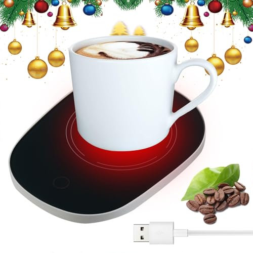 Scalda Tazza Usb,Scaldatazze Da Caffè,Usb Digitale 55 ℃ Scalda Bevande,Scalda Tazza Portatile,Scalda Tazze, Scalda Tazza Elettrico Intelligente Per Scrivania Da Ufficio,Tè caldo,succo,latte (Nero)