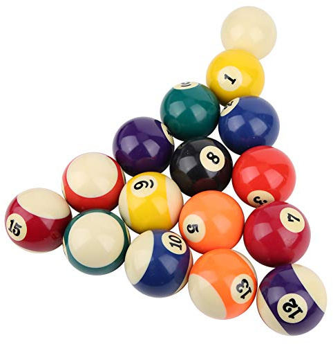 Biljardbollar Biljardset, Biljardbordsbollar Set Amerikansk Stil Biljardboll 16st 2.3in Harts Professionell Biljardboll Komplett Set Biljardbollar för Spelrum, Sportspel