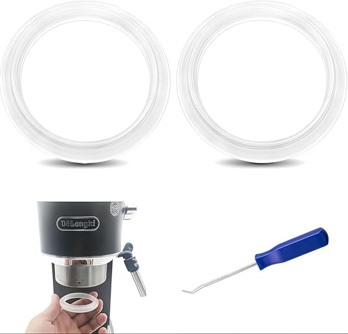 Alriedy Silikontätning för DeLonghi Dedica EC680 EC685 EC785 EC885 EC820 EC850 EC860 brygggrupp brygghuvud tätning reservdel O-ring tätningsring livsmedelssäker