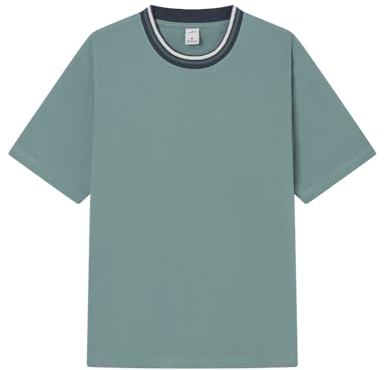 SPRINGFIELD Camiseta Piqué Tipping SS. 100% Algodón Bci, Verde, M
