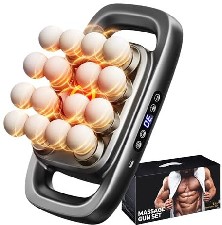 Stellamist 16 Heads Massage Gun Set, Body Massage for Back, Shoulders, Neck, Legs, Foot, Massage Gun deep Tissue Pain Relief, 2000mAh Electric Massage Tools with 3 Modes & 30 Levels
