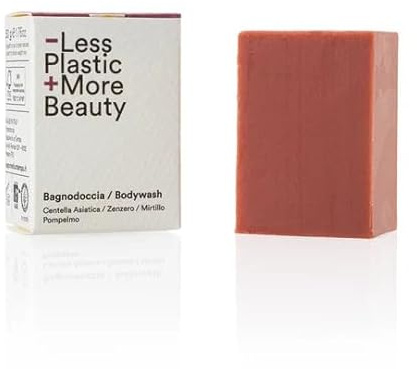 Sapone di un Tempo – Bagnodoccia Solido, Energizzante e Rivitalizzante con Centella, Zenzero, Mirtillo e Pompelmo, Formula Concentrata con Burri Nutrienti, Profumo ai Frutti Rossi, 50 g Made in Italy