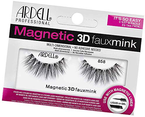 Ardell Pestañas Magnéticas | Magnetic 3D Faux Mink 858| Multi-dimensional | No necesitan adhesivo - Usar con Eyeliner Magnético