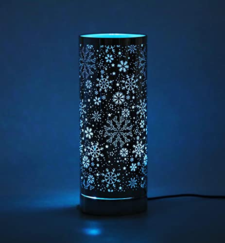 The Leonardo Collection L&P Home & Gifts Desire Aroma melt Oil Aromatherapy Wax lamp. Fragrance Burner for Home/Bedroom/Living Room/Office/Gym. Christmas snowflake Design.