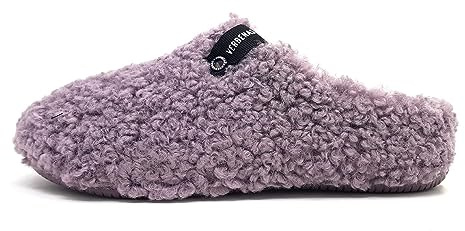VERBENAS York Curly Slippers Purple, purple, 6 UK